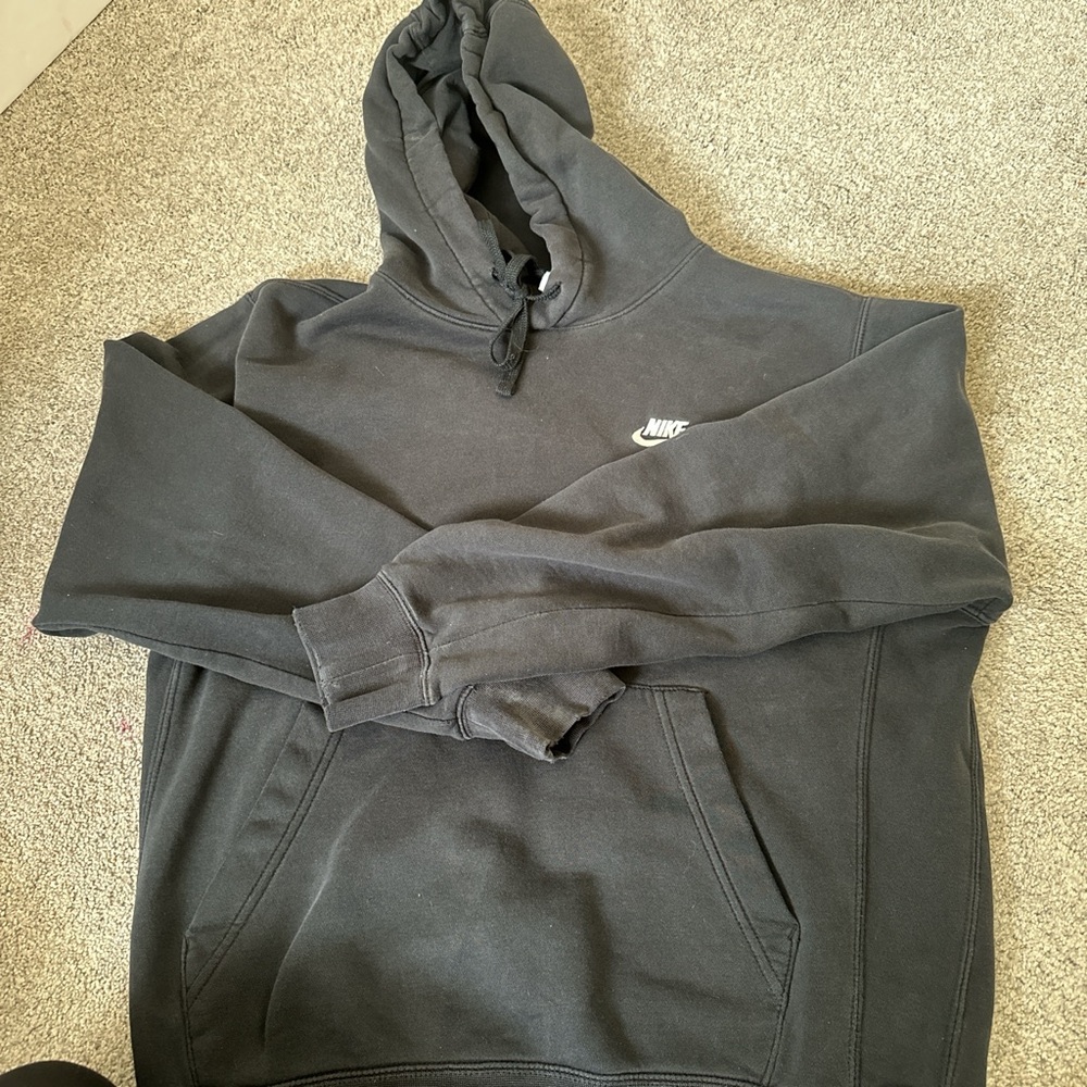 Black Nike hoodie men’s sz S navy